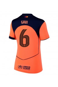 Barcelona Paez Gavi #6 Voetbaltruitje 3e tenue Dames 2025-26 Korte Mouw